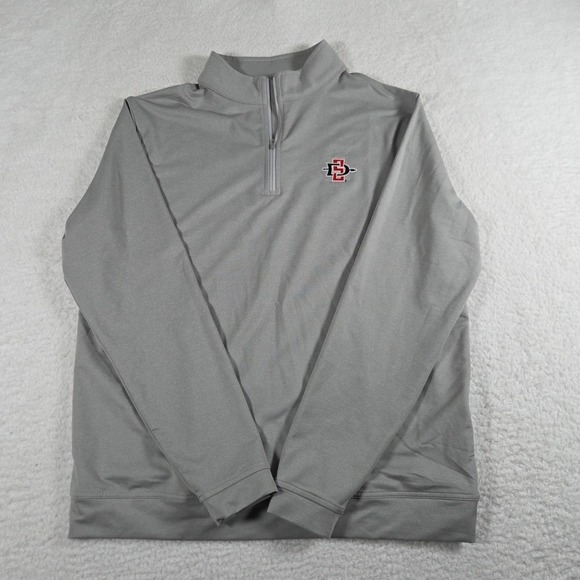 Peter Millar Men's San Diego State Aztecs Perth Performance 1/4 Zip Size Large - Picture 1 of 9